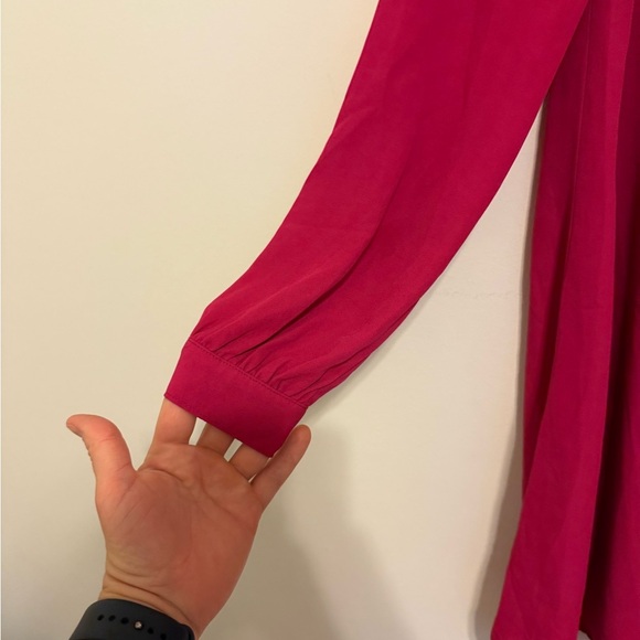 2/$25 Love & Love - Long Sleeve Fuscia Mini Dress w/ Cutouts - Picture 5 of 9